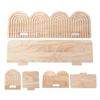 Rainbow Design Wall Mounted Shelves Wooden Material Rainbow Shelves  Boho Style Interior