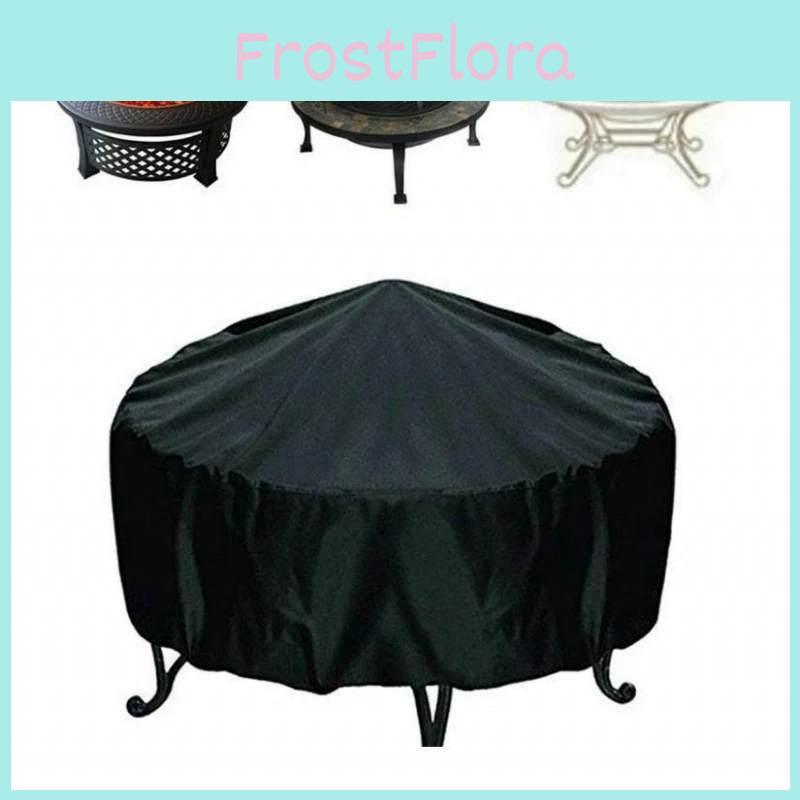 Outdoor Garden Bbq Grill Cover With Waterproof Uv Resistant Oxford Fabric For Fire Pit