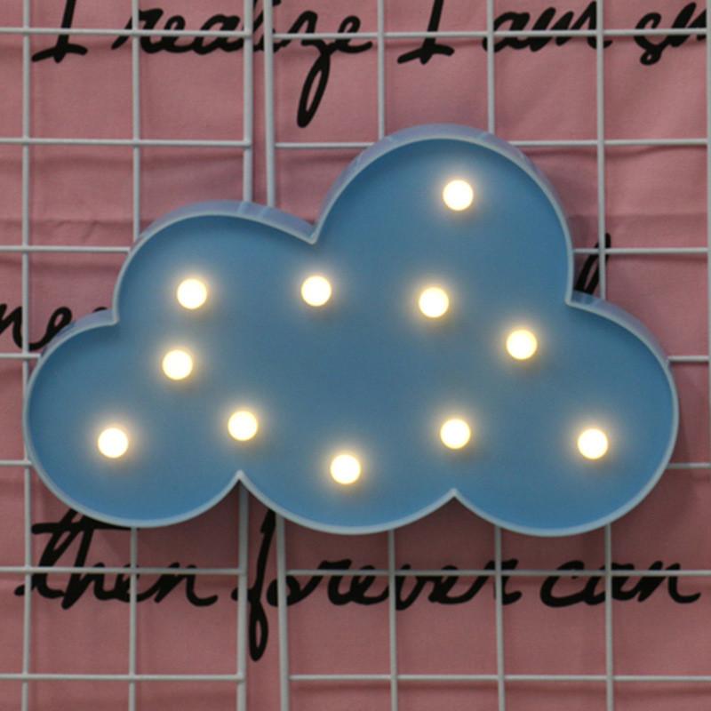 Unicorn Night Light With Star Shape Led Decor For Bedroom And Gift Use