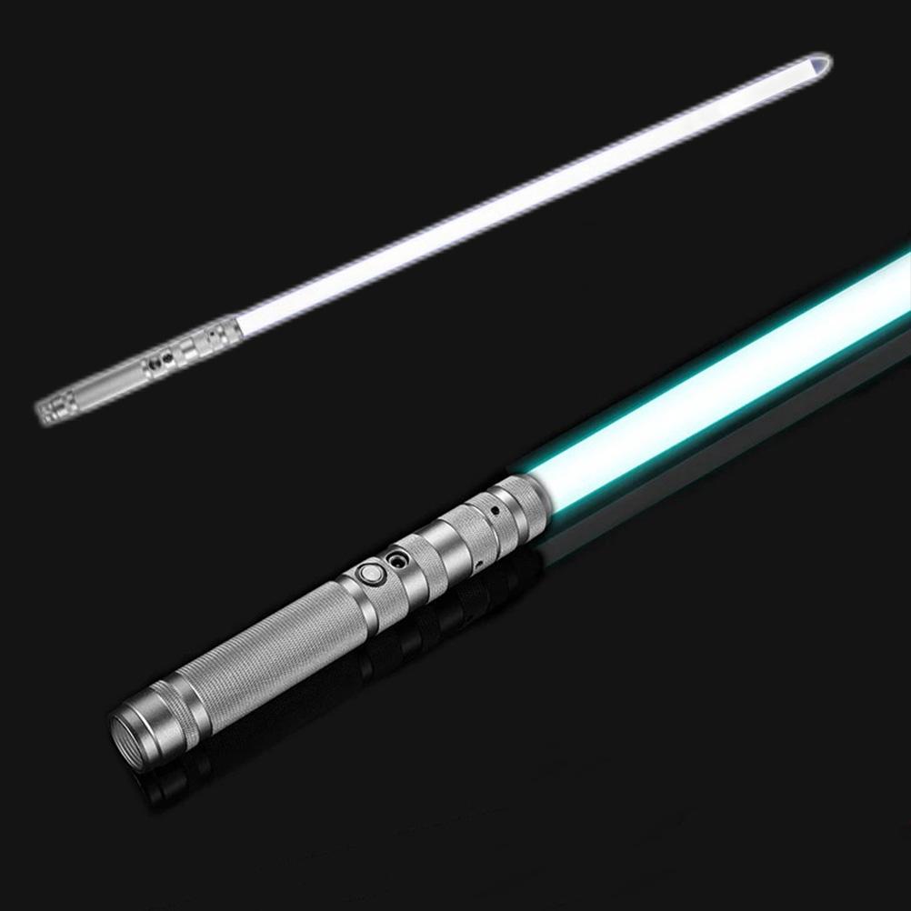 

Меч с подсветкой RGB 7/10 цветов, металлический, перезаряжаемый, расширяемый, со звуком 7 color version: silver-single version