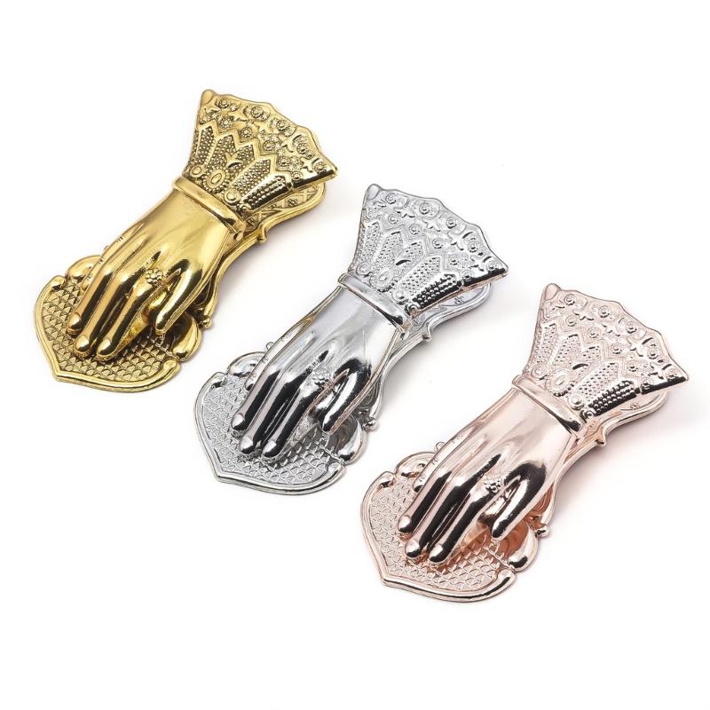 Vintage Bookmarks Hand Shape Metal Bookmarks Page Holder Clip Decorative Paper Clip for Reading Scrapbooking Journaling