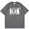 Harajuku Mens Clothing Streetwear Graphic Shadow Print TShirt Hip Hop Cotton Tee Summer Fashion Loose Short Sleeve Tshirt Goth