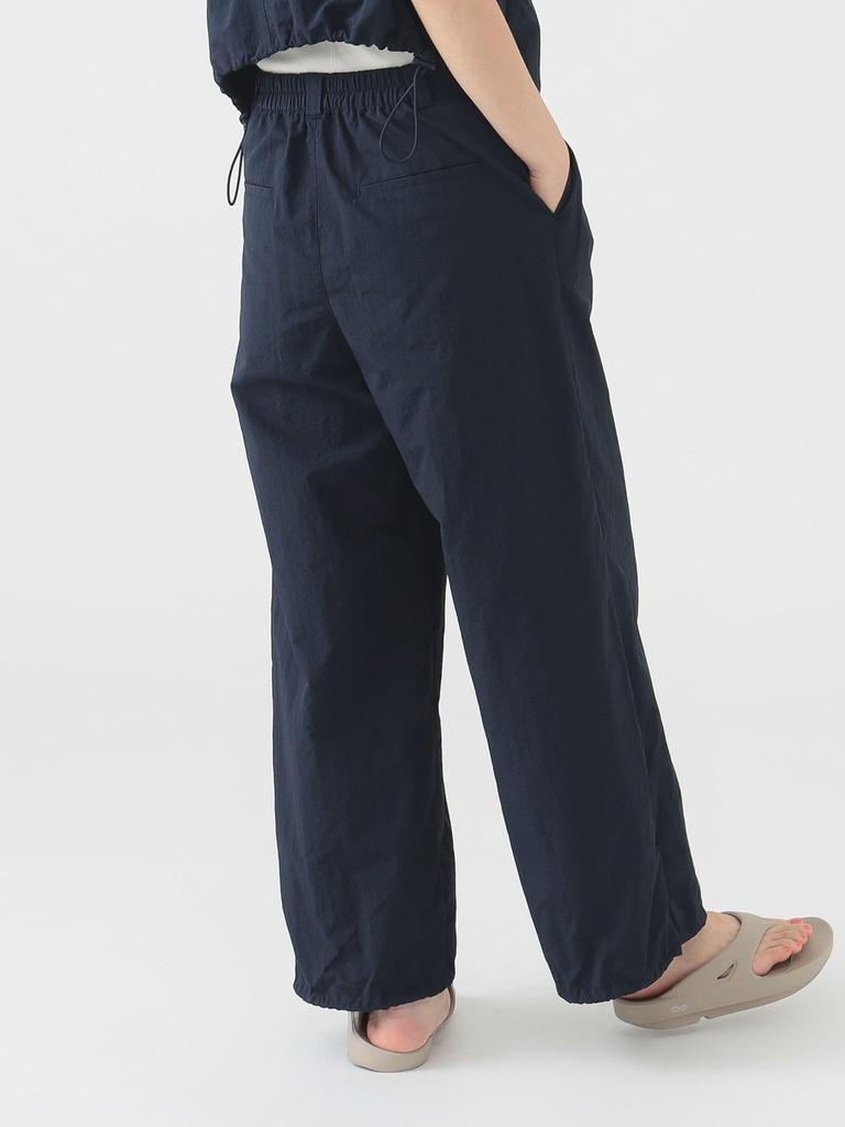 B:MING LIFE STORE by BEAMS Women's Water-Repellent Parachute Pants (Sizes S-M) Navy