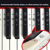 54/61/88 Key Piano Stickers Transparent Piano Keyboard Pvc Sticker Piano Stave