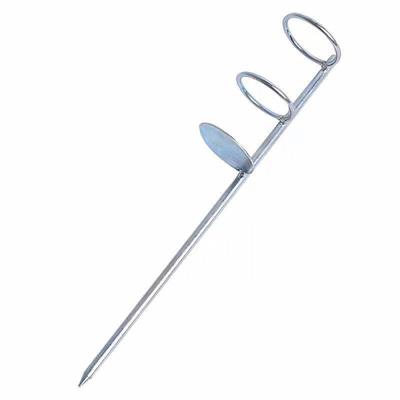 30/40/50cm Double Rings Single Fork Fishing Rod Holder Bank Fishing Ground Rod Bracket Fishing Tools