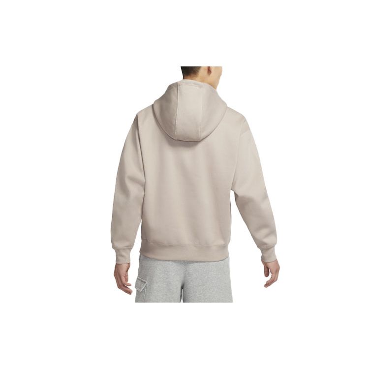 Nike Embroidered Logo Fleece Hoodie Men Tops Malt-Yellow DA0316-245