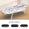 Folding Mini Ironing Board with Ironing Pad and Clothes Rack