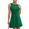 Women's Casual Solid Color Sleeveless Round Neck Dress Sleeveless Round Neck Dress