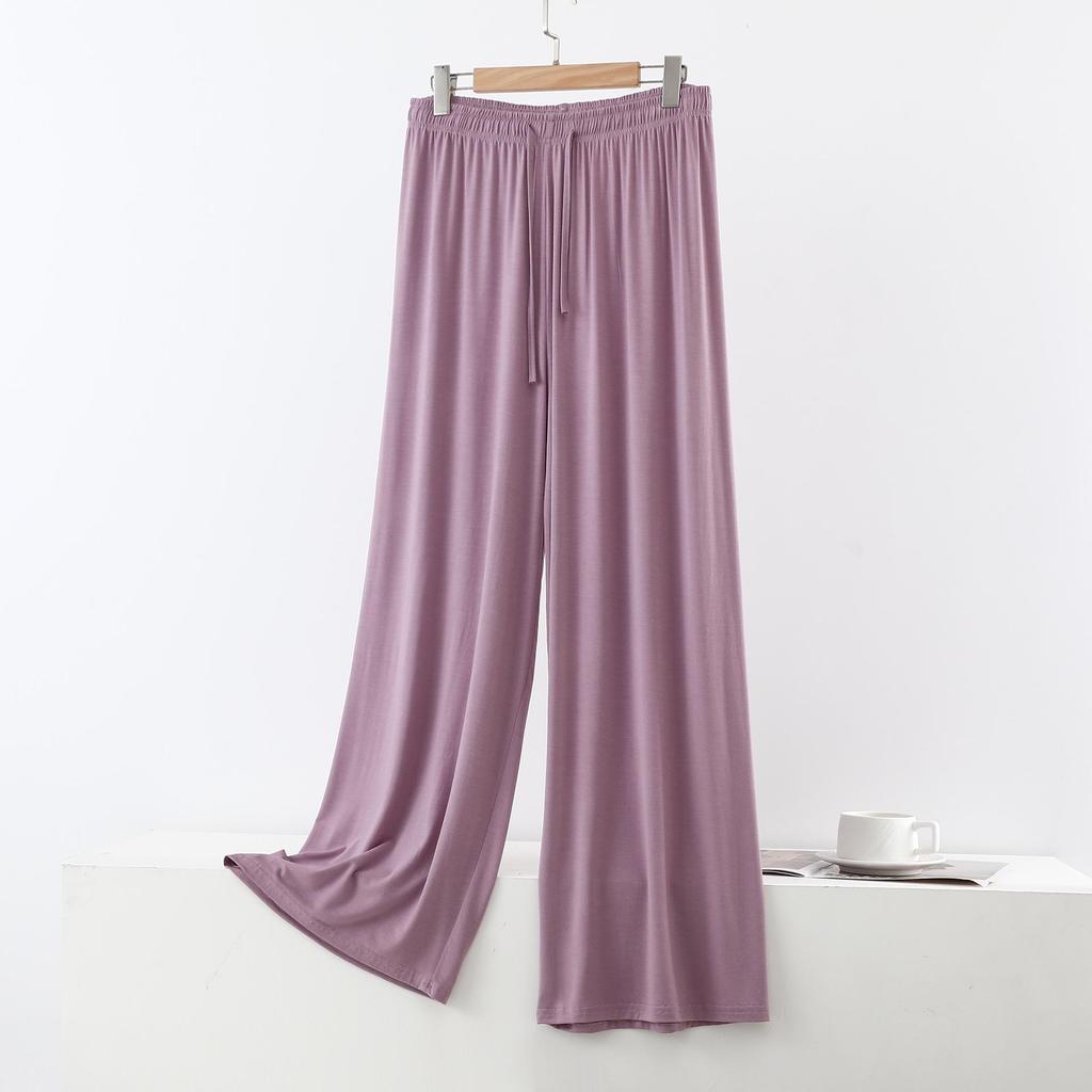Women's Plus Size High Waist Modal Wide Leg Summer Pants