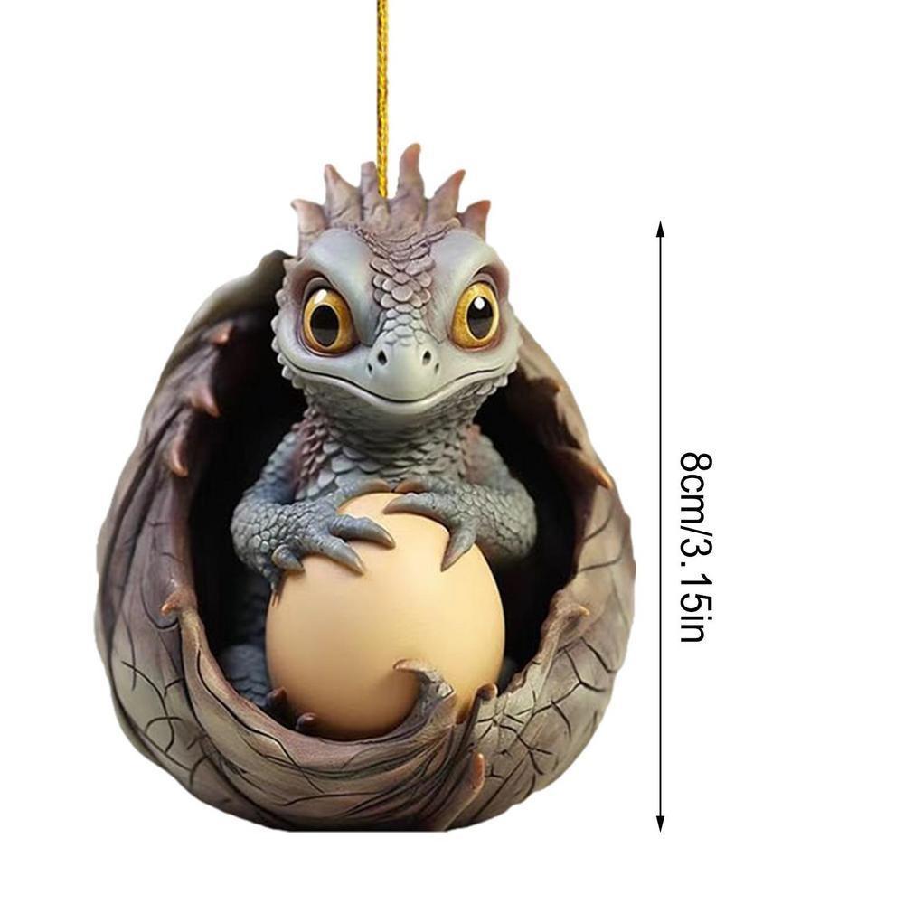 New Creative Dragon Egg Treasure Acrylic Car Pendant Hanging Decoration Home Decorations Halloween