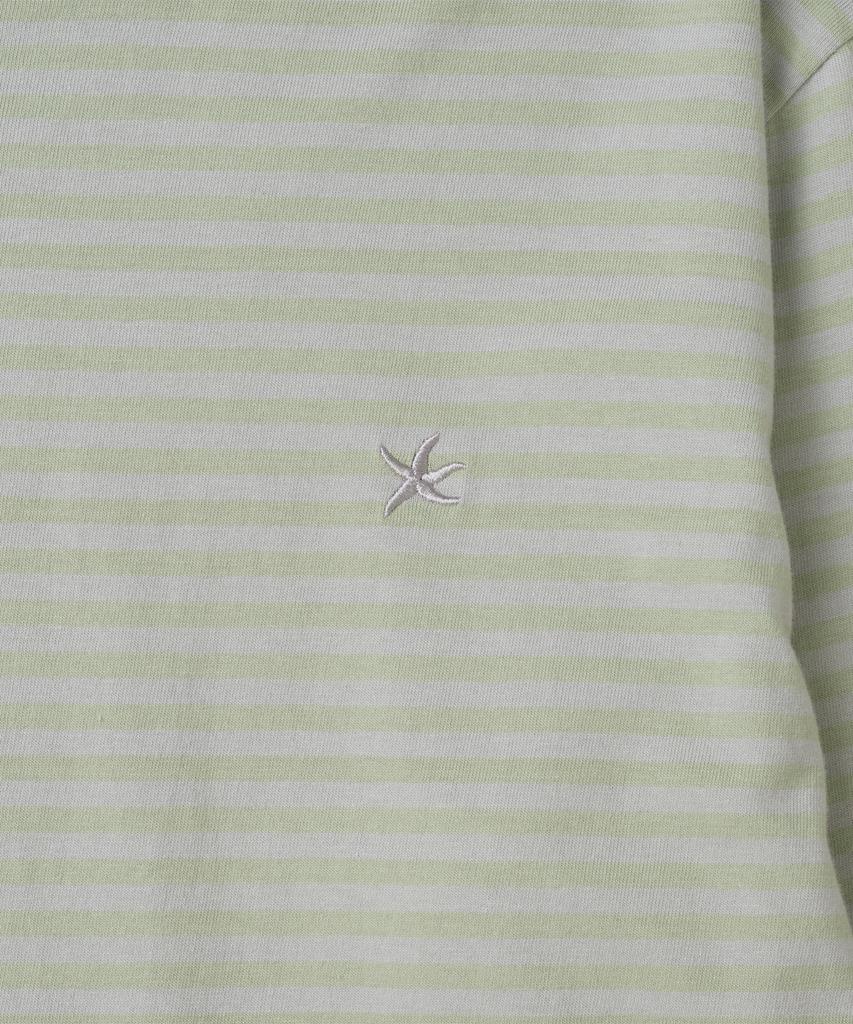 IL MOMENTO PIÙ FREDDO Tcm Logo Mini a Strisce Manica Lunga (menta)