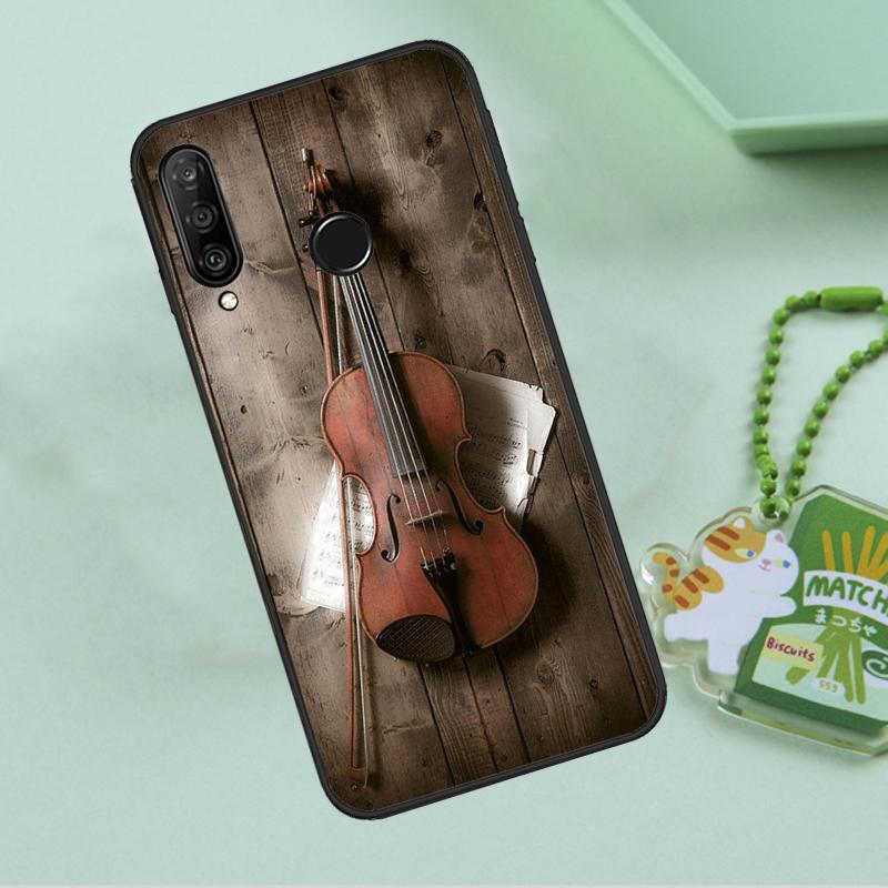 Coole Musikgeige für Huawei Nova 12i 12s 7i 8i 11i 9 10 SE Y90 Y60 Y70 Y72 Y61 Y91 P30 P40 Lite P60 Pro Hülle