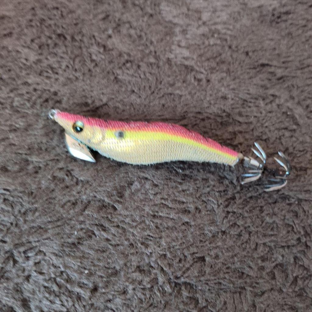 Used Egi bait tree pink yellow fishing gear