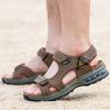 First Layer Cowhide Beach Shoes Breathable Open-toed Outdoor Wading Retro Casual Shoes Sandals Large Size Men's Shoes