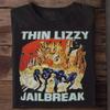 Thin Lizzy Jailbreak Explosion Schwarzes Baumwoll-T-Shirt Volle Größe S 5XL