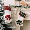 Cute Plaid Cartoon Christmas Stockings For Dogs And Cats Great Gifts And Holiday Decor