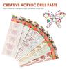 Diamond Stickers Acrylic Butterflies Stickers for Decoration 24Sets