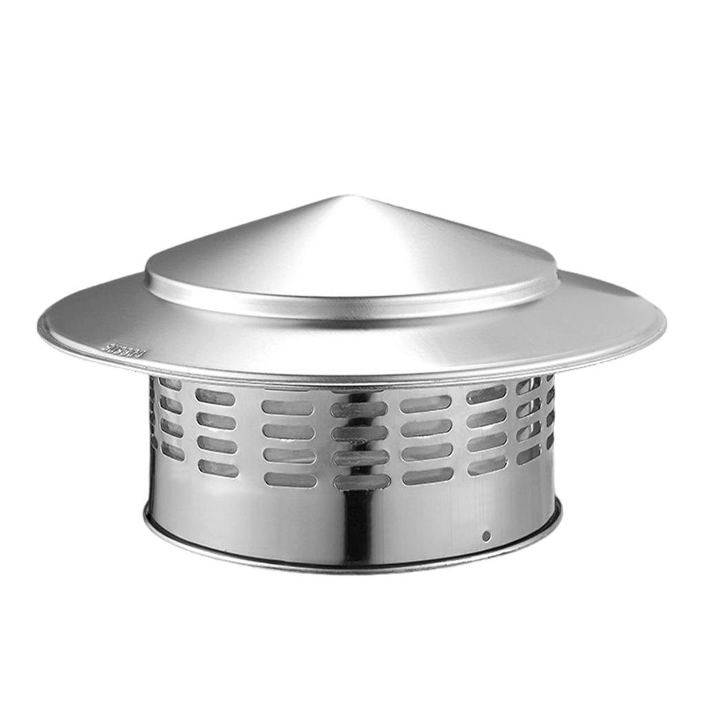 Umbrella shaped cap, stainless steel cover, roof, cylindrical PVC pipe, flue, rainproof cover, ventilation cap