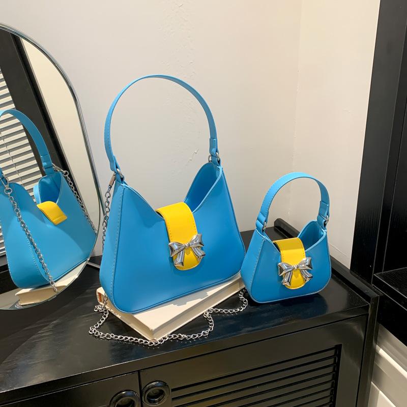Fashionable Candy Color Handbag Spring New Versatile Ins Niche Commuter Chain Crossbody Bag for Women