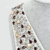 Fashion Jeweled Detachable Collar Shawl Versatile Lapel Colorful Rhinestones Collar Shawl for Dress Shirt