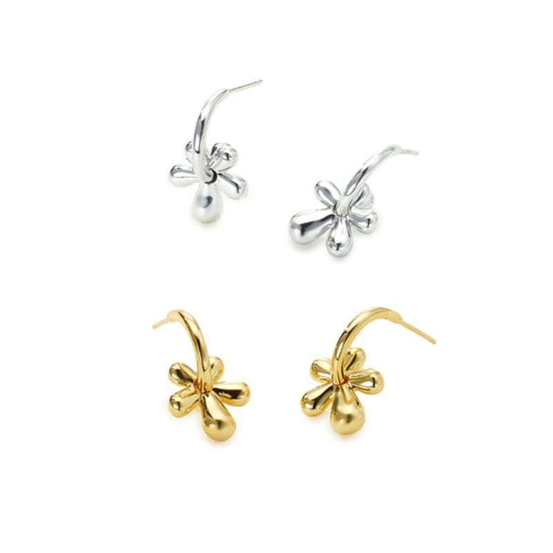 FINDELISE 925 Signature Daisy Hook Earrings
