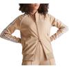 Adidas Striped Print Zip-Up Sports Jacket Women Outerwear Beige HS6765-250