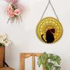 Decorative Iron Art Wall Decor Hanging Disc Christmas Display Artwork Crafts Sculpture for