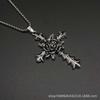 Halloween Hip Hop Retro Rose Flower Pendant Necklace Long Necklace Sweater Chain