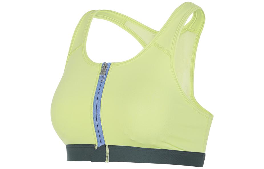 Nike DF SWSH ZIP FRONT BRA Sports Underwear Women s Neon Yellow DD1206-736 XL