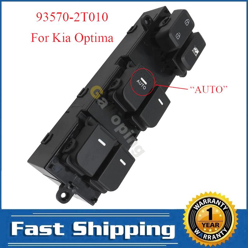 For Kia Optima K5 2011 2012 2013 2014 2015 Front Left Electric Power Master Window Switch Control Regulator Button 93570-2T010