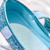 Korean Style Girls' Leather Rhinestone Princess Shoes - 2025 Spring/Autumn Soft Sole Fashion Flats