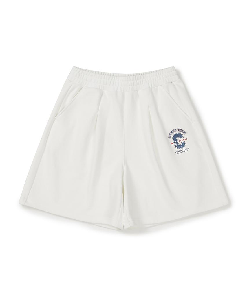 CLOVE [26Ss Clove] Bermuda Banding Pants (White)