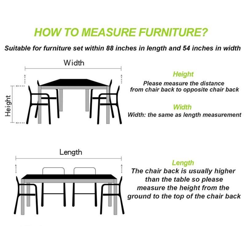 Outdoor Furniture Cover Garden Sofa Chair Cover Dustproof Sunshade Durable Protective Cover