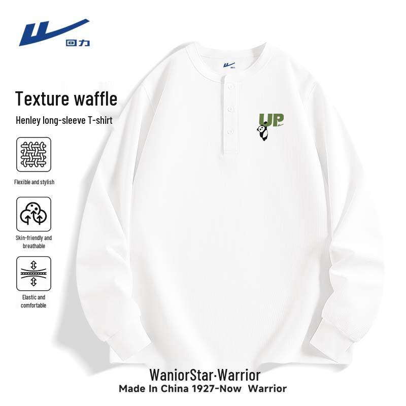 

Мужская вафельная футболка с длинным рукавом Warrior, плотная XL