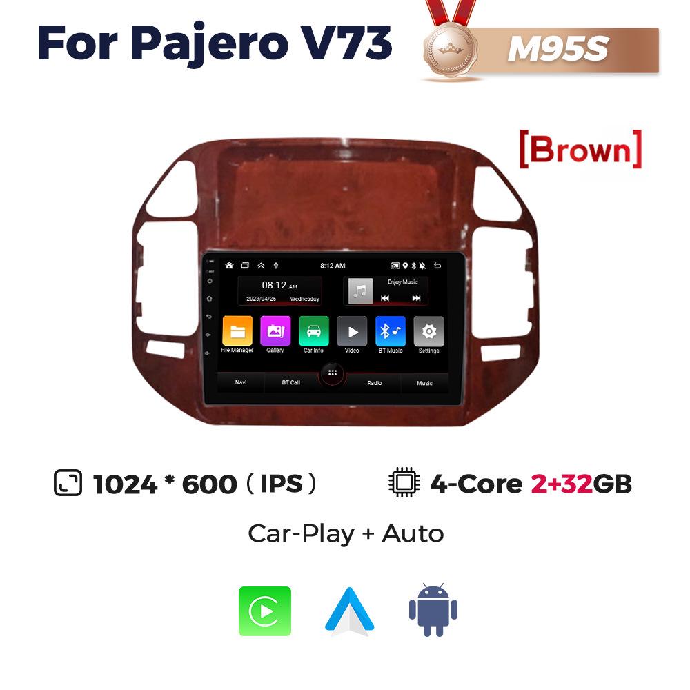 Mitsubishi Pajero V73 Central Control GPS Navigator with Wireless CarPlay