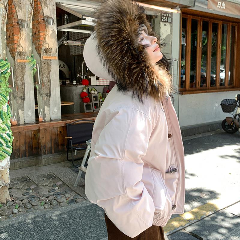 Podzim Zima Zahustit Teplá Parka Ženy Neformální Sladké Jednobarevné Velká kapsa Volná Kabát s kapucí Bundy Outwear