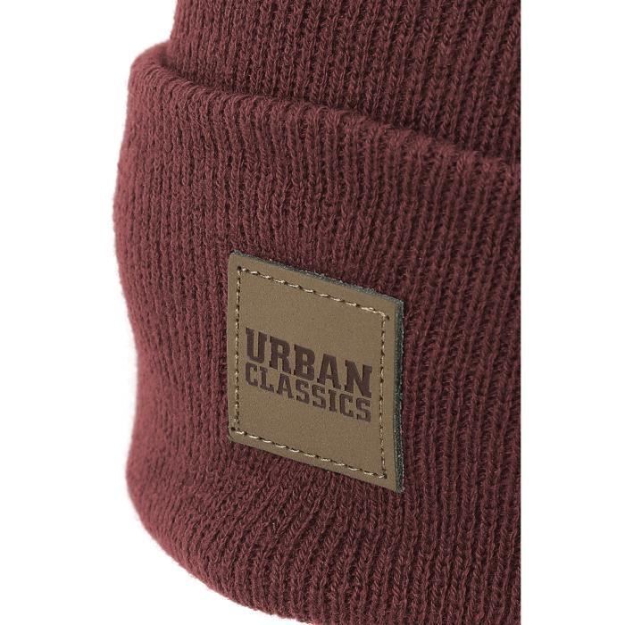 Bonnet - Urban Classics - Long - Unisexe - Bordeaux - 100% Polyacrylique