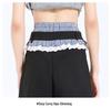 Plaid Patchwork Lace Double Waistband Wide-Leg Pants for Women - New 2025 Spring/Autumn Casual Long Pants