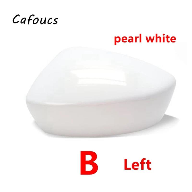 Cafoucs Car Rearview Mirror Cover Cap Shell Housing For Mazda CX-5 CX5 2012 2013 2014 Accessories