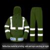 Reflective Split Rain Suit Set