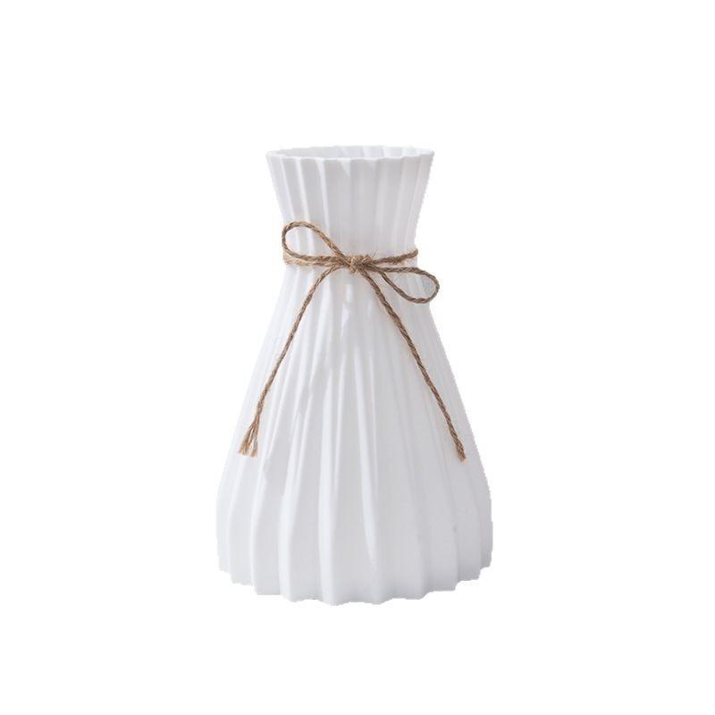 

Plastic Vases White Imitation Ceramic Flower Pot Nordic Decora Wedding Ramadan Home Table Outdoor Diy Gifts Bonsai Holiday Yard