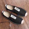 New Linen Canvas Fisherman Shoes Taoist Shoes Simple Breathable Spring and Summer Shoes