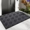 Thick Durable Absorbent Entrance Pad, Modern Non-Slip Rubber Bathroom Mat, Beveled Edge for Indoor Porch Terrace