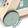 Wooden Baby Walker Stroller with Educational Learning Aid - Anti-Tip Push Car Toy for Toddlers