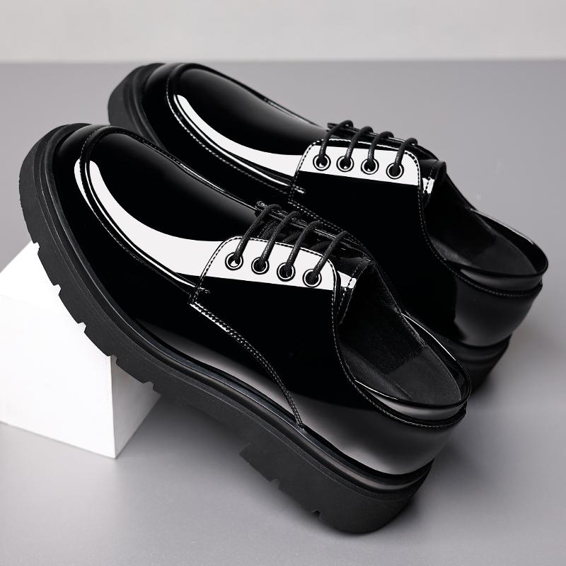 Fashion New Arrival Mens Casual Leather Shoes Handmade Outdoor Sneakers Street Style Male Wedding Dress Shoes Versatile Oxford Footwear