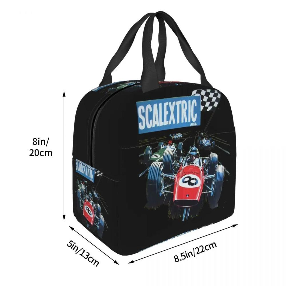 Scalextric Classic Insulated Lunch Bag for Women Kids Portable Food Boxes Thermal Lunch Box Tote