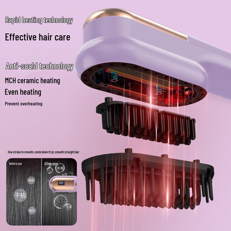 Morphyrichards Portable Electric Hair Straightener Comb CN plug (adapter included)