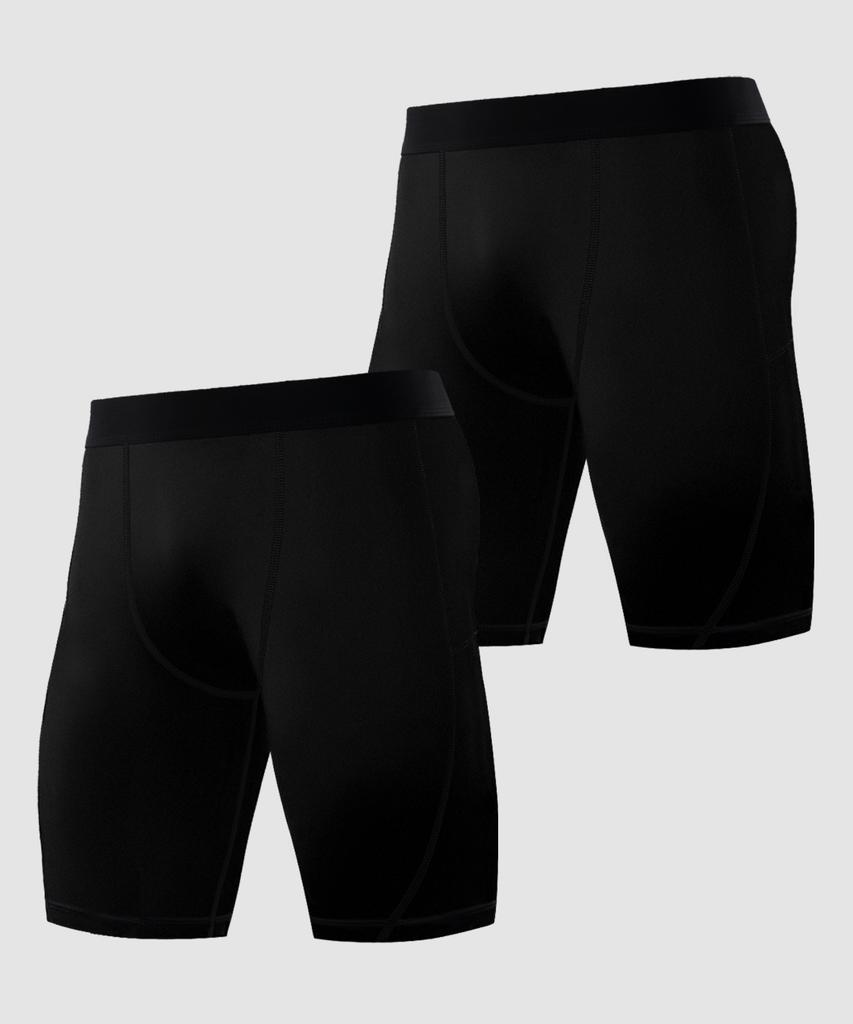 Armedes [2Pack] Functional Underlayer Baselayer Compression Techfit Shorts Ar-55 (7 Colors) (Type B)