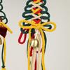 1/3Pcs Christmas Pendant with Golden Bells Colorful Rope Hand-Woven Christmas Tree Shape Seasonal Pendant Holiday Decoration