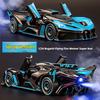 1:24bugatti Alloycar Model Spray Function Die-Cast Craftsmanship Steering Shock Absorption Features Collectible Display Ornament
